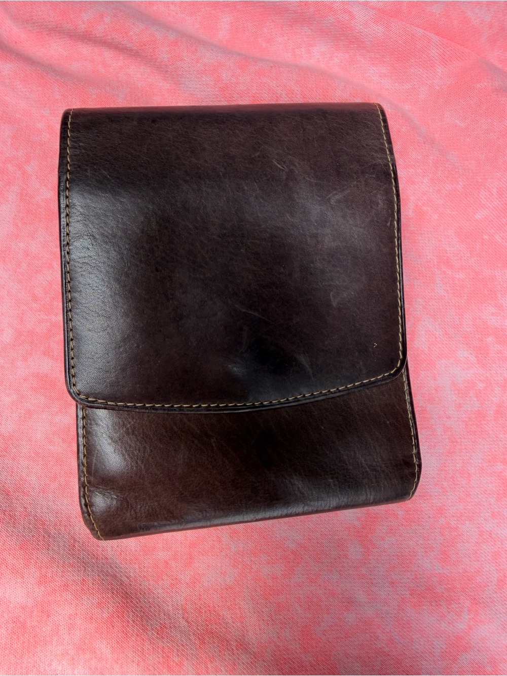Vintage Leather Men's Dark Brown Leather Crossbody Pouch - Timeless Carry
